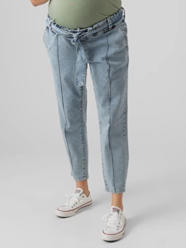 mamalicious-mlcedar-cropped-regular-jeans-umstandsjeans-mit-bindeg-rtel image 5