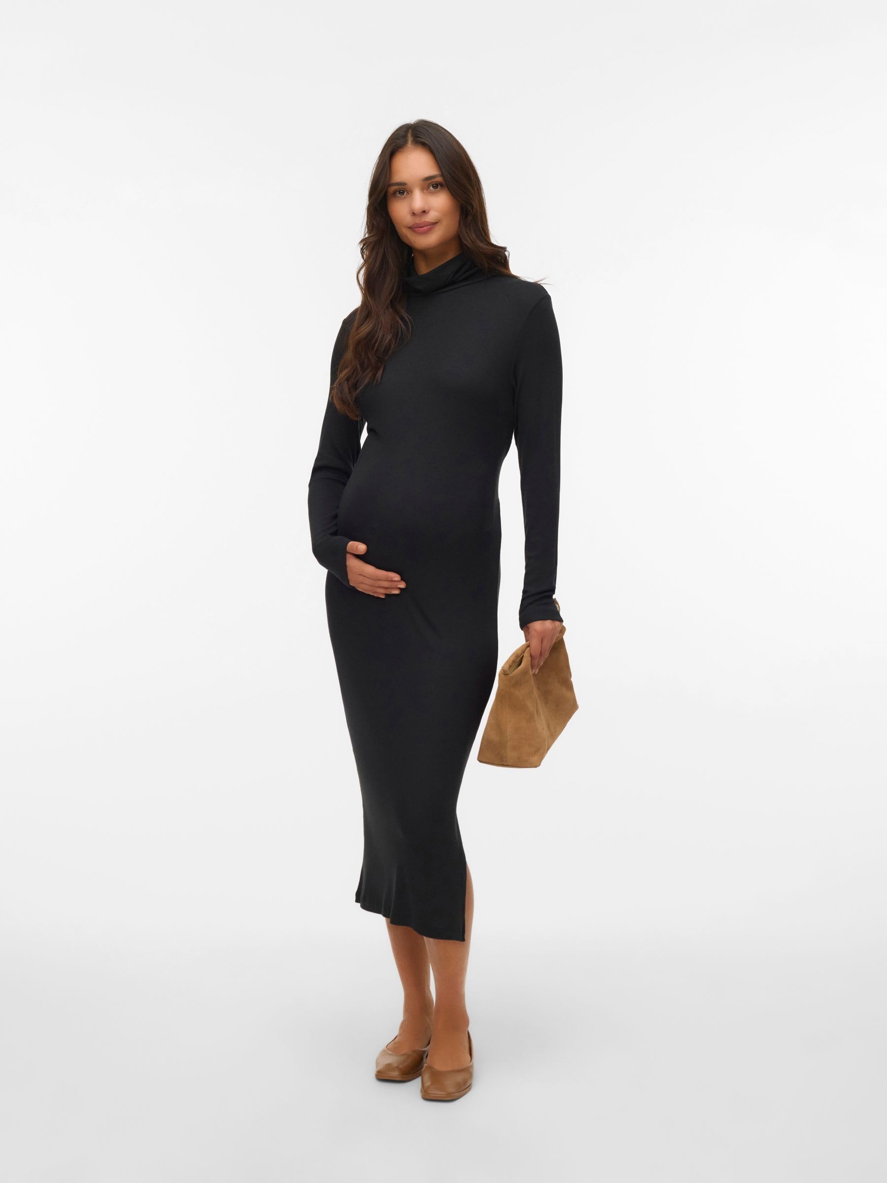 mamalicious-ml-levy-ls-rollneck-jrs-umstandskleid-midikleid-mit-rollkragen-lang- image 5