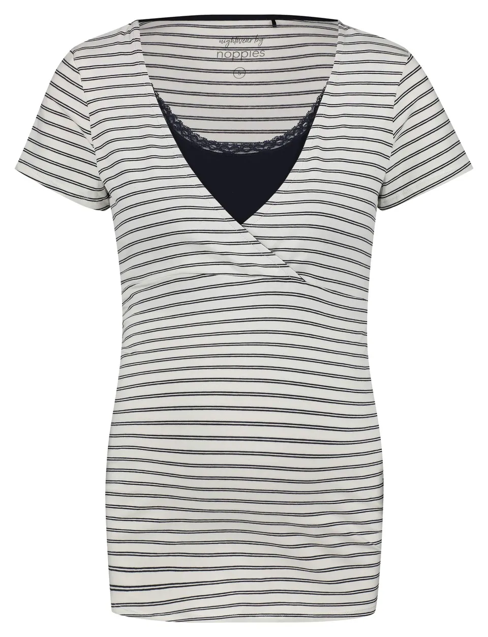 noppies-umstands-schlafanzugoberteil-nurs-ss-roos-yd-stripe-kurz-rmeliges-stillt image 1