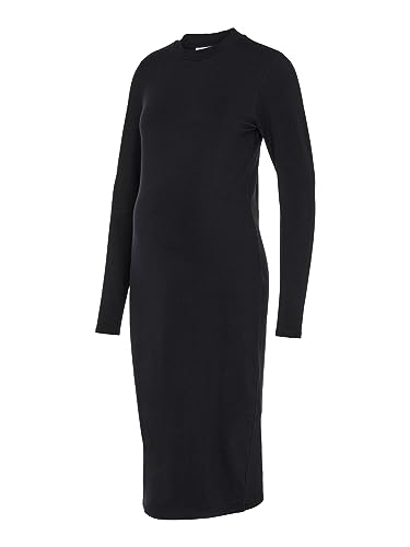 mamalicious-umstandskleid-mleva-midikleid-mit-stehkragen-und-langen-rmeln-aus-re image 7