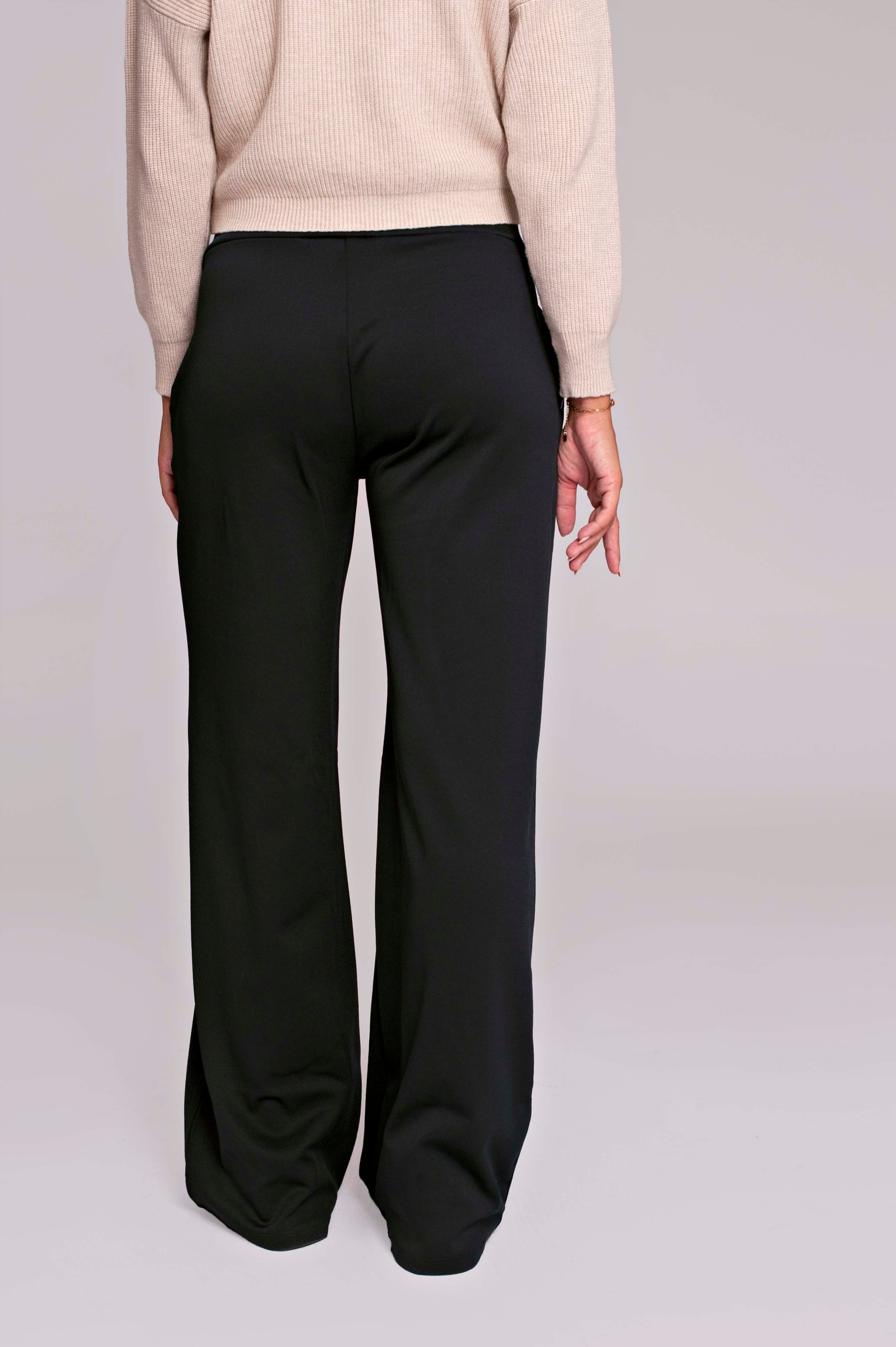 love2wait-pants-wide-leg-black-weite-umstandshose-mit-angearbeitetem-bauchst-ck image 4
