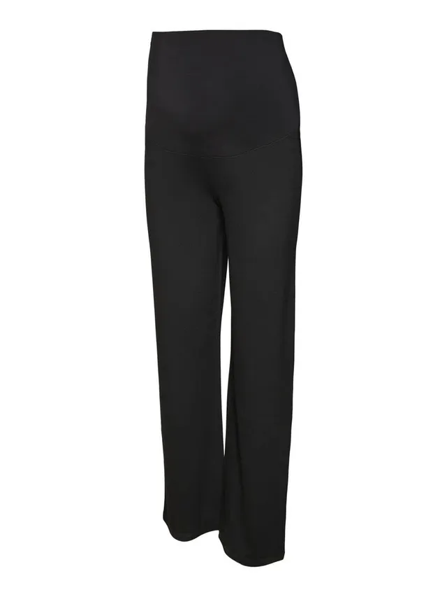 mamalicious-damen-umstands-hose-mit-hoher-taille-und-bumpband image 1