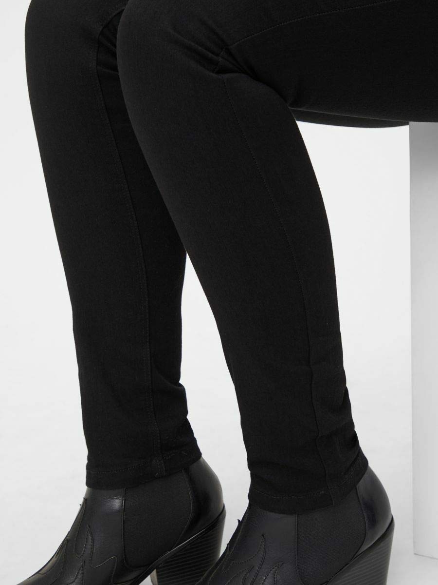 mamalicious-mlmercy-umstands-jeans-slim-fit-coated-5-pocket-mit-jersey-bauchband image 4