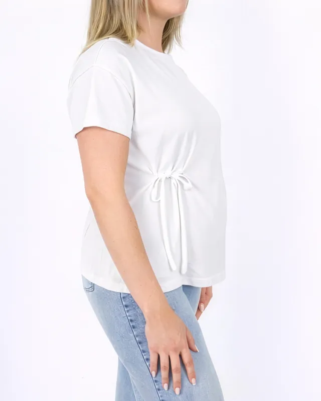 love2wait-umstands-t-shirt-wei-mit-schleifendetail image 1