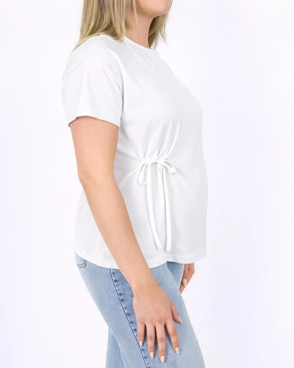love2wait-umstands-t-shirt-wei-mit-schleifendetail image 1