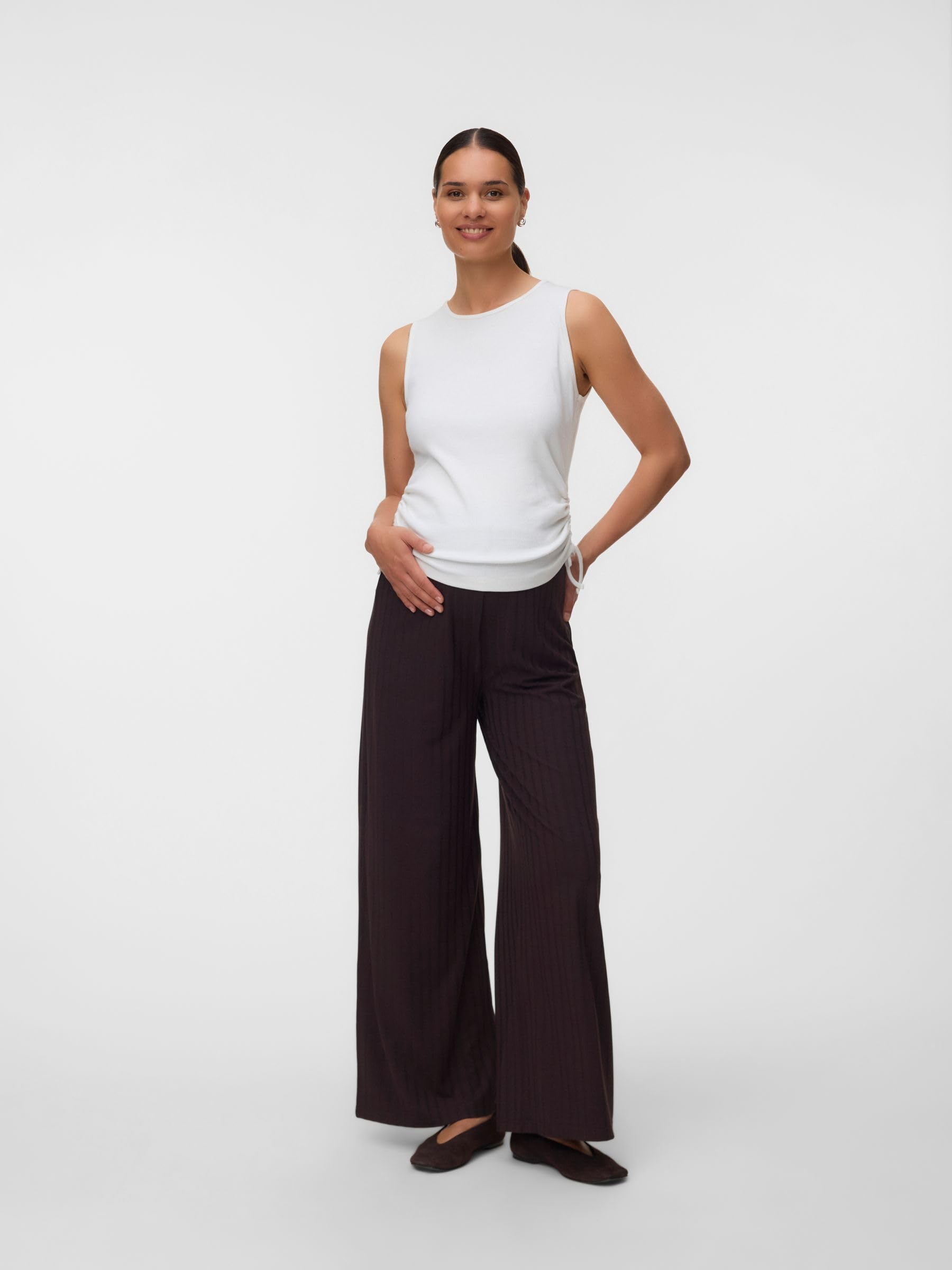 mamalicious-mlmila-umstands-hose-mit-hoher-taille-und-bumpband-elastisch-schwarz image 4
