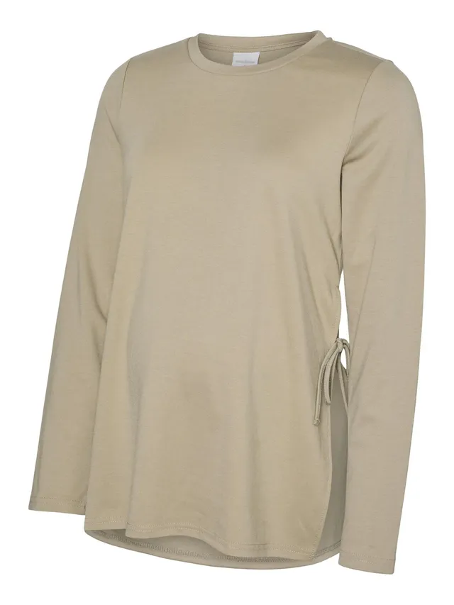 mamalicious-mlpilar-still-bluse-mit-rundhals-und-langarm-normal-geschnitten image 1