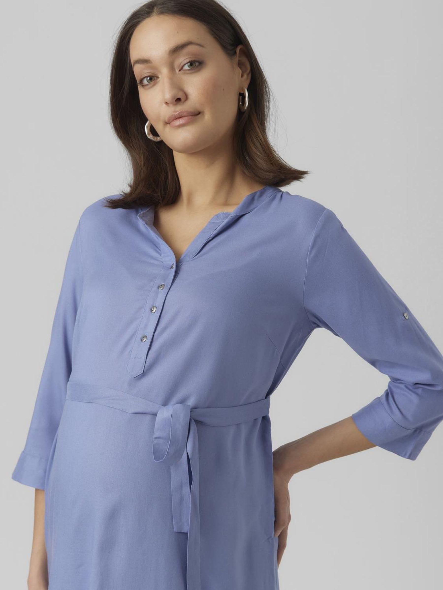 mamalicious-mlmercy-lia-3-4-woven-tunic-gewebte-umstands-tunika-mit-3-4-rmeln image 5