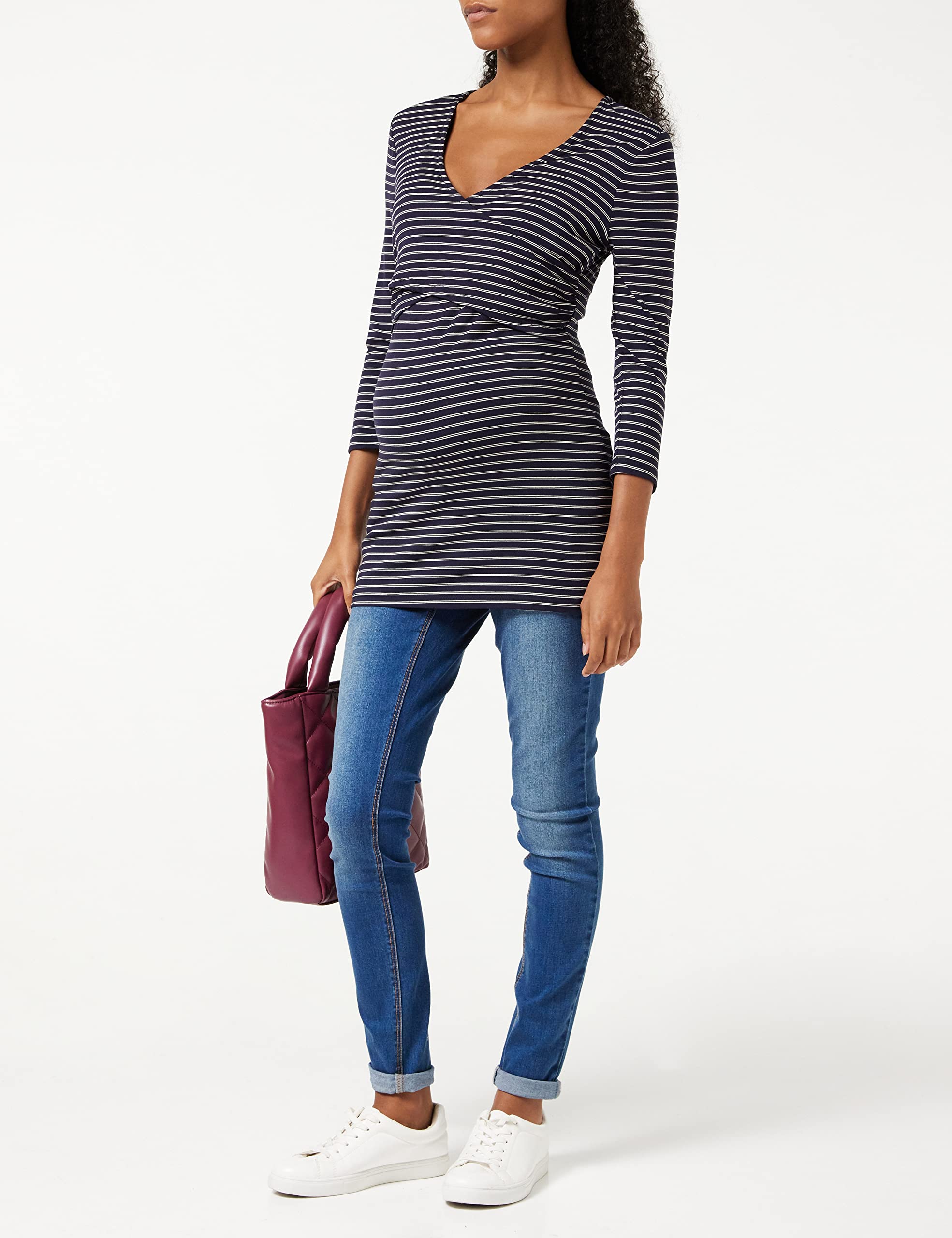 noppies-damen-tee-nurs-3-4-slv-yd-amelia-umstands-t-shirt-night-sky-gr-xl image 2