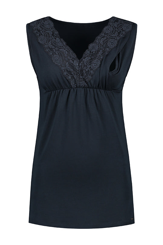 love2wait-top-nursing-tencel-lace-rmelloses-still-top-mit-v-ausschnitt-und-spitz image 1