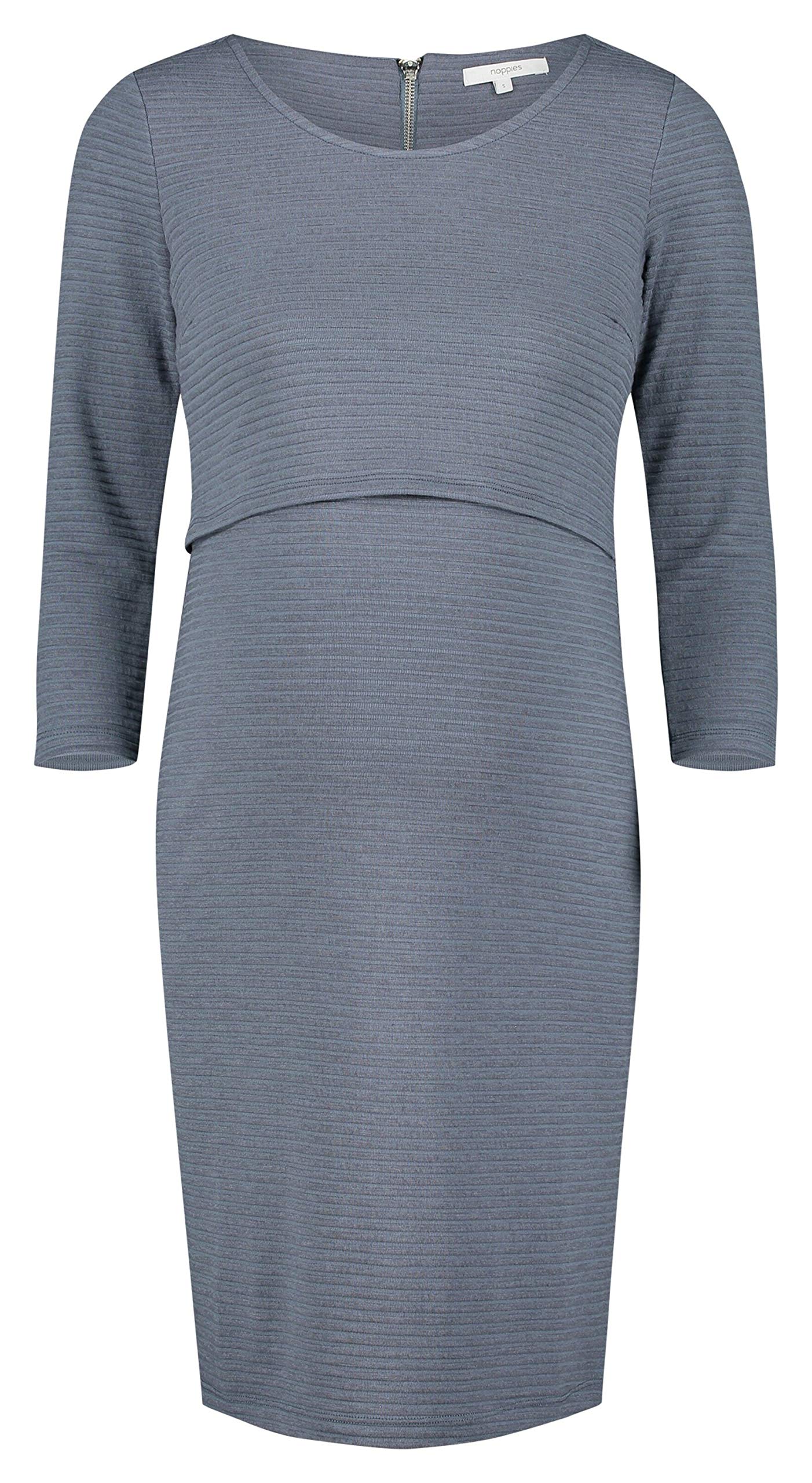 noppies-damen-kleid-nurs-3-4-slv-zinnia-stillkleid-mit-3-4-rmeln-blau-nightshado image 5