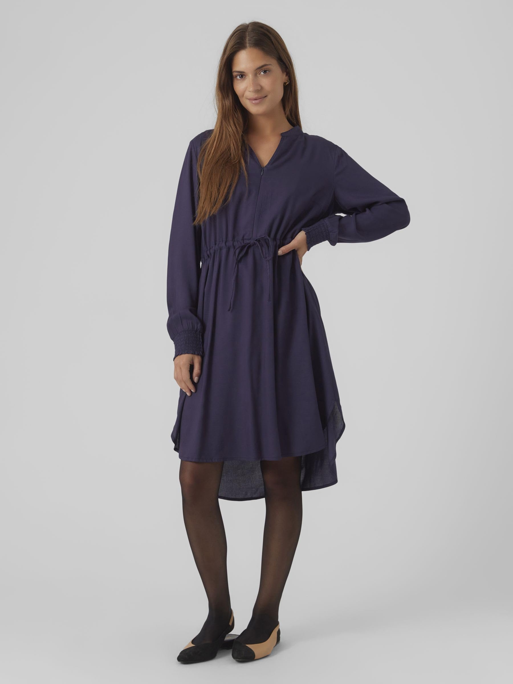 mamalicious-mlzion-lia-shirtkleid-2-in-1-stillkleid-mit-rei-verschluss-knielang image 6
