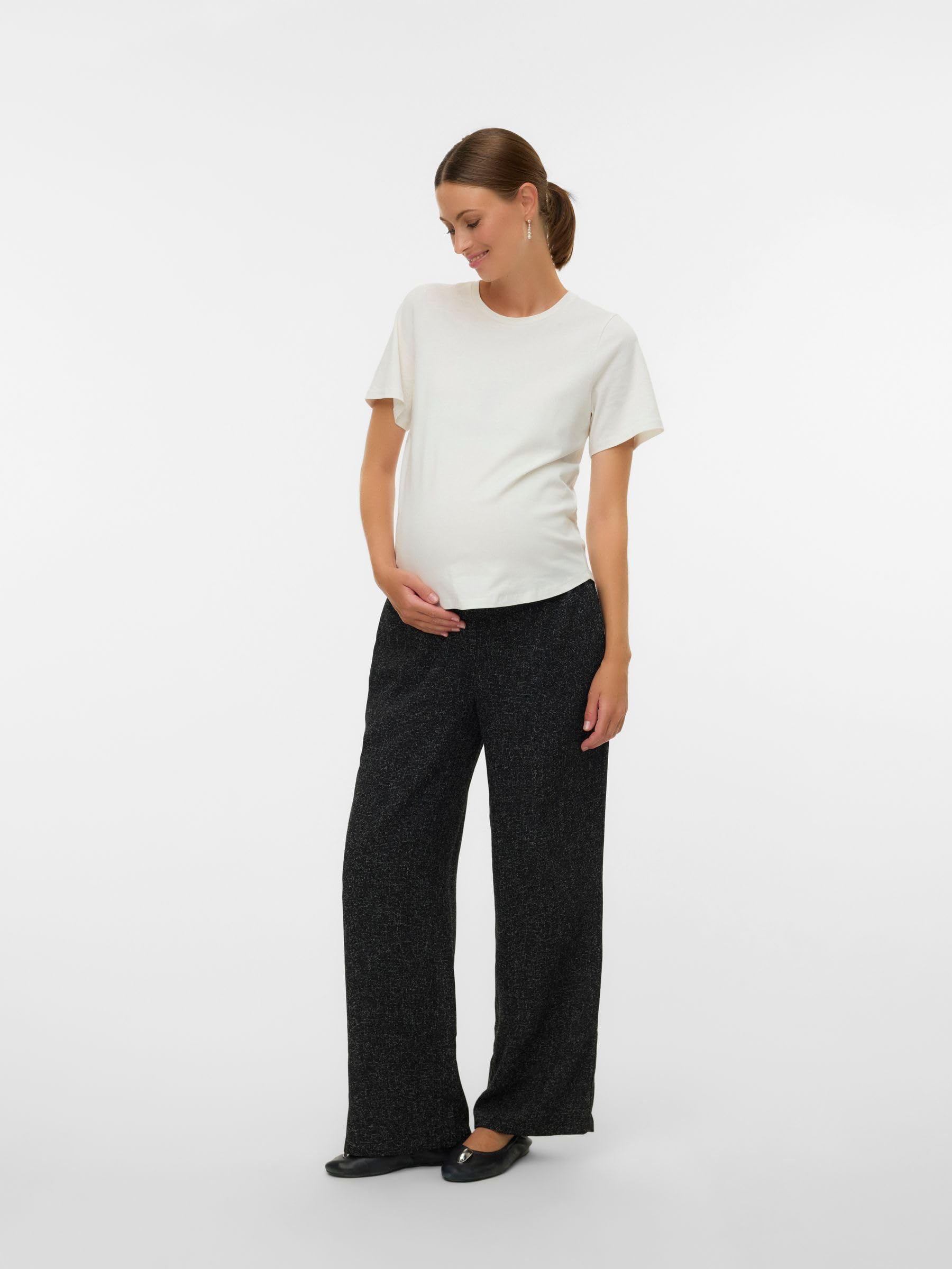 mamalicious-hose-mit-weitem-beinschnitt-umstandshose-mit-niedriger-taille-und-in image 4