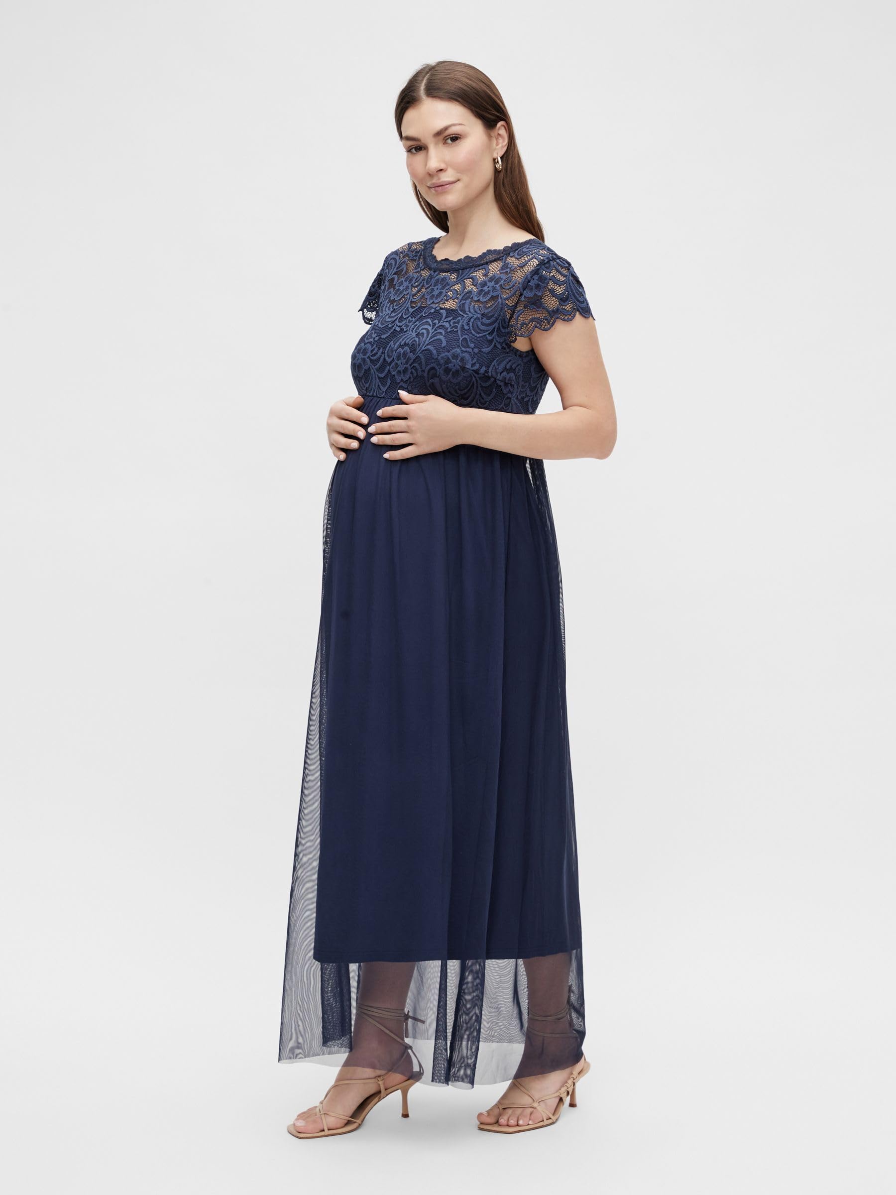 mamalicious-mlmivana-umstandskleid-party-kleid-mit-g-rtel-und-baumwollfutter image 2