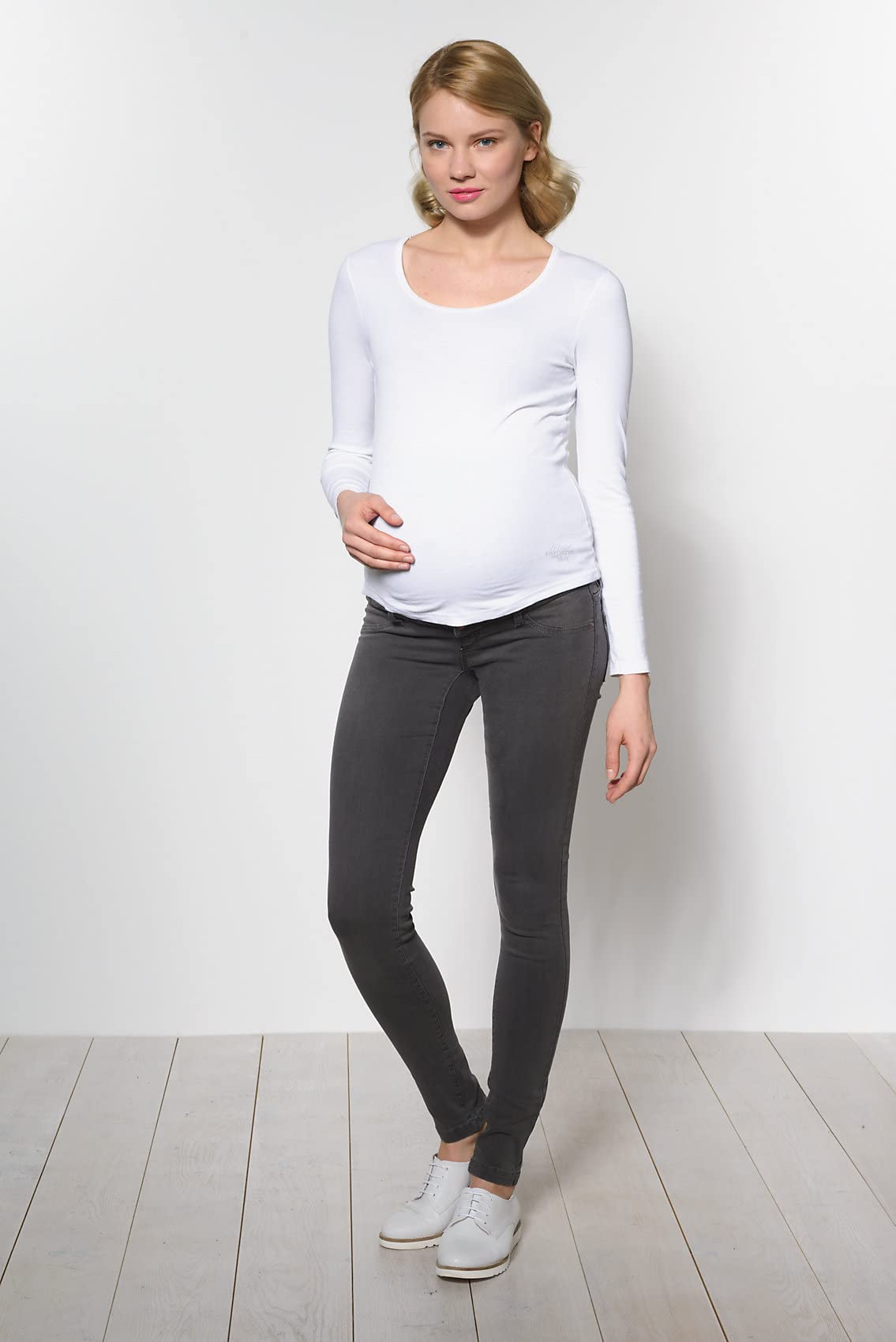 mamalicious-mlella-skinny-jeans-umstandshose-grey-denim-5-pocket-extrabreites-je image 4