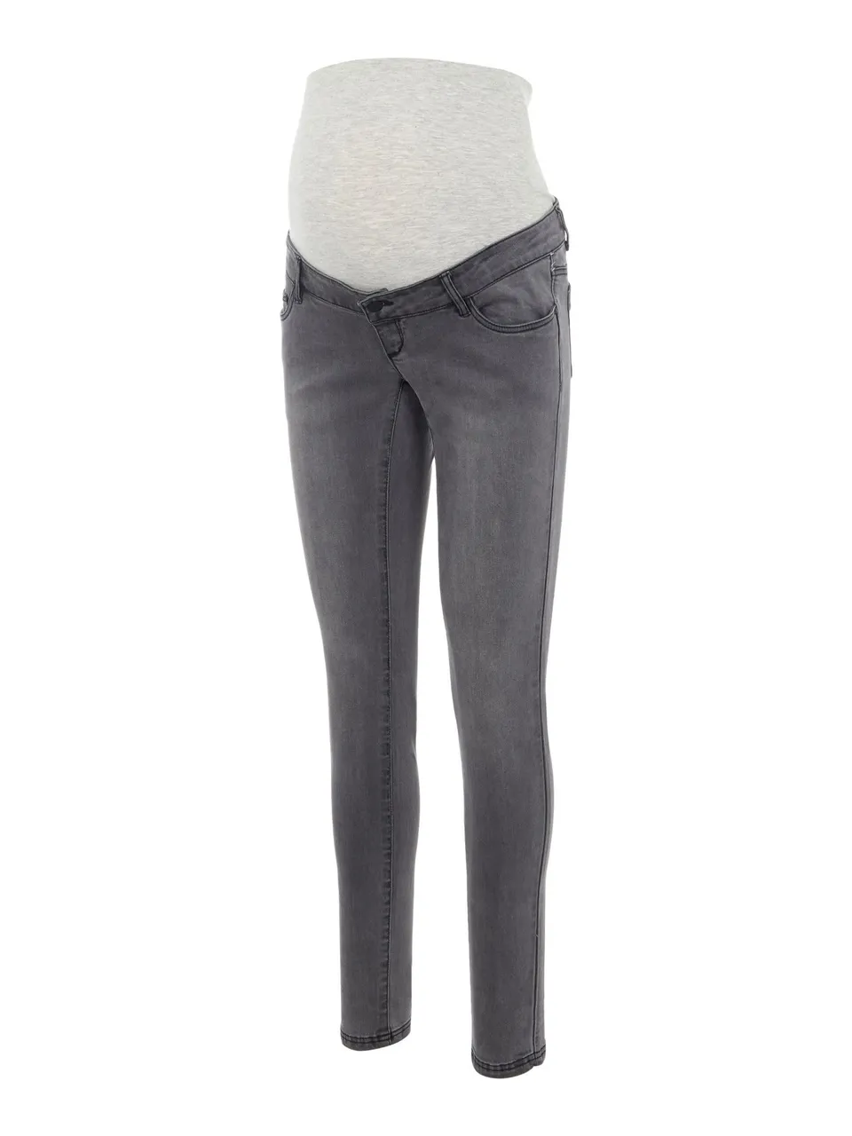 mamalicious-damen-hose-mllola-slim-grey-jeans-a-noos-stylische-umstandsjeans-in- image 1