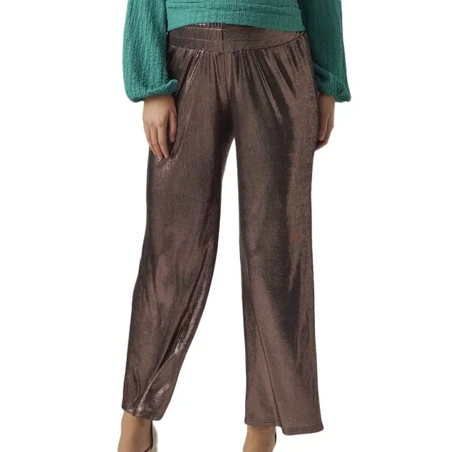 mamalicious-damenhose-lockere-passform-violett-hohe-taille-elastischer-bund-gl-n image 1