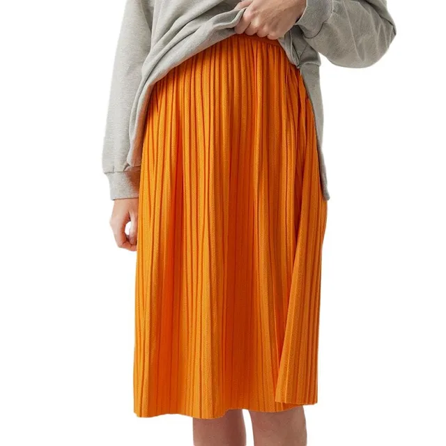 mamalicious-damen-rock-sasha-orangefarbener-umstandsrock-xl-bequem-und-stilvoll- image 1