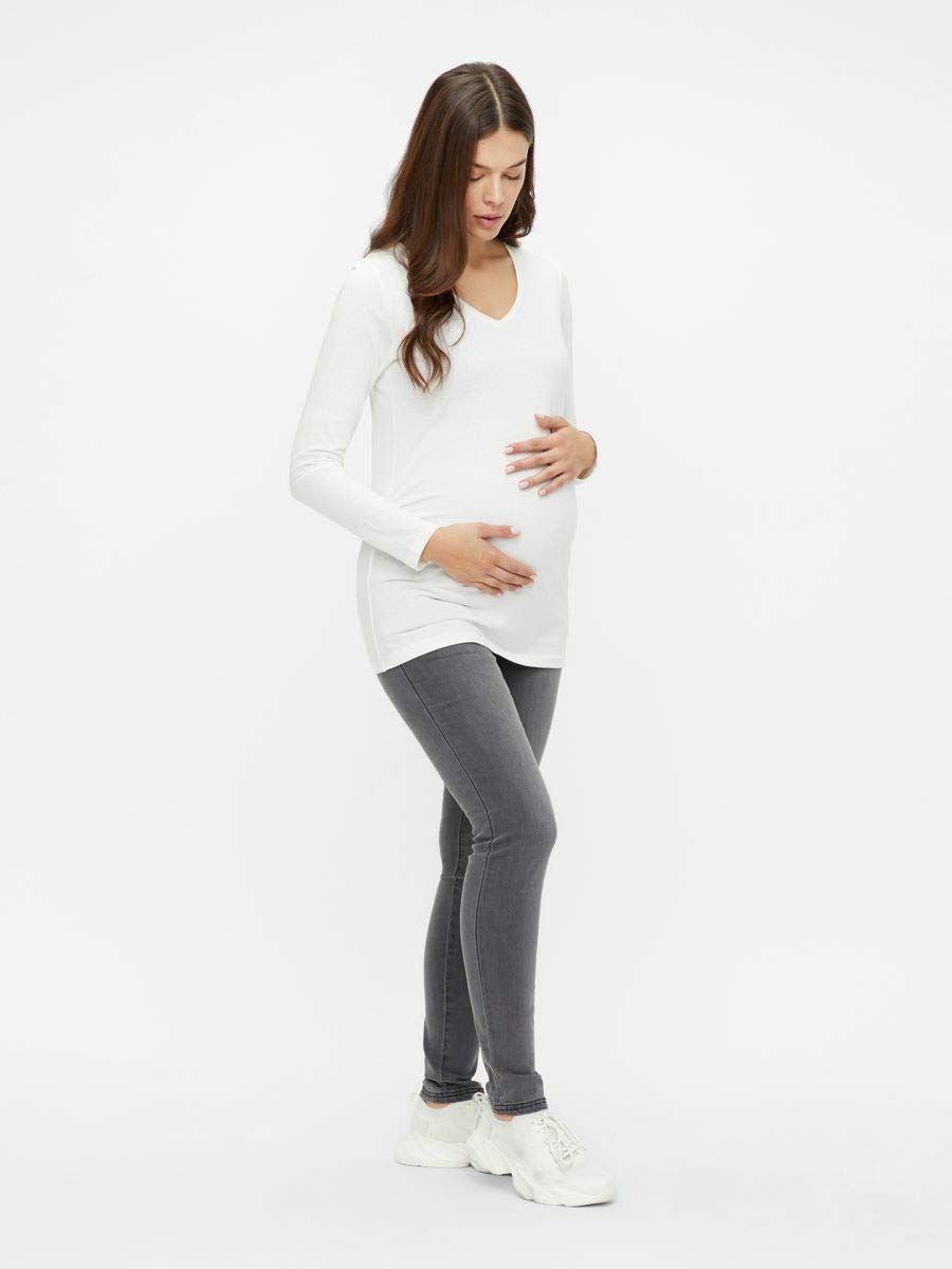 mamalicious-mllola-slim-grey-jeans-a-noos-graue-umstandsjeans-mit-stillfunktion image 5