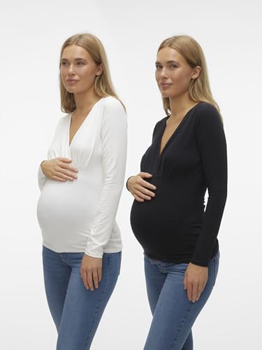 mamalicious-mlemma-tess-langarmshirt-2er-pack-stilltop-mit-v-ausschnitt-bio-baum image 8