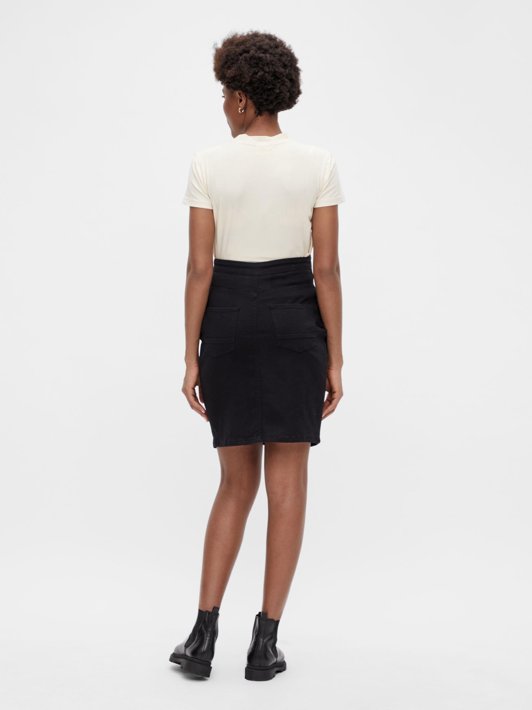 mamalicious-mlvilla-black-denim-abk-skirt-umstands-jeansrock-in-schwarz image 3