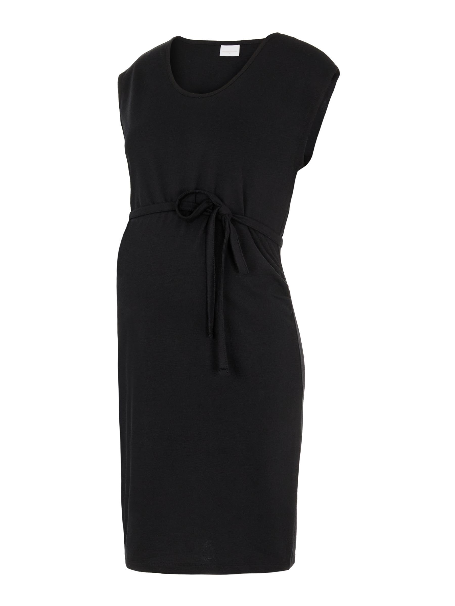 mamalicious-umstandskleid-mljade-s-l-sweat-dress-kurz-rundhals-bindeg-rtel image 1