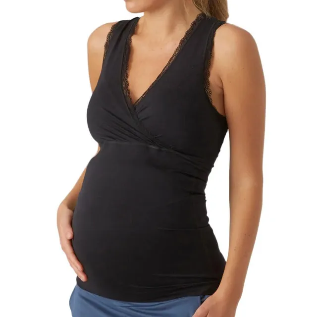 mamalicious-mlcrossy-long-lace-top-2f-a-umstandstop-mit-v-ausschnitt-und-spitze image 1