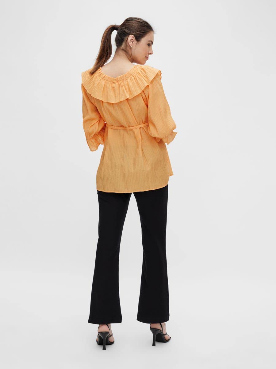 mamalicious-damen-stillbluse-mlpilar-bequeme-umstandsbluse-mit-r-schen-detail image 4