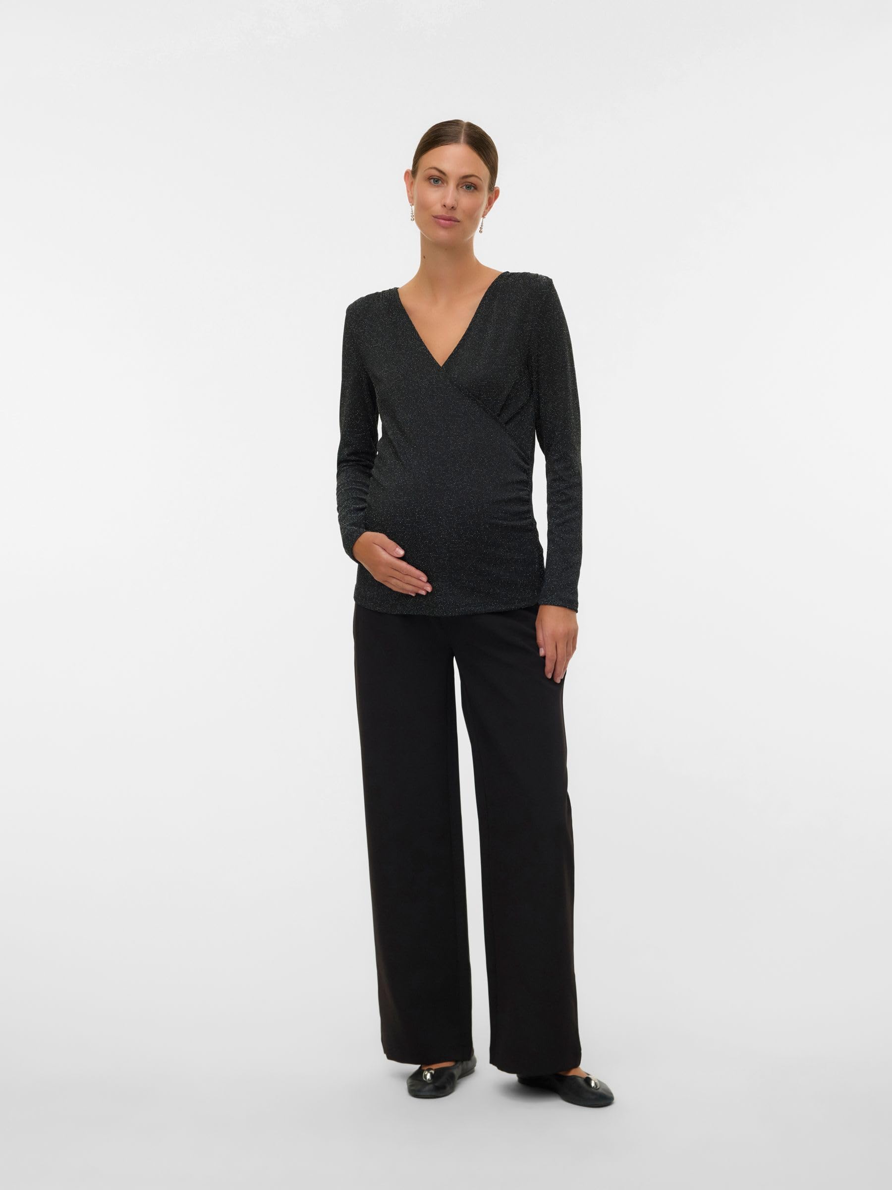 mamalicious-umstands-hose-mit-weitem-beinschnitt-und-mittlerer-taille-normal-ges image 4