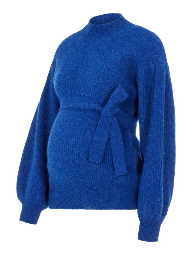 mamalicious-mllilli-l-s-knit-top-a-umstandspullover-mit-bindeg-rtel image 1