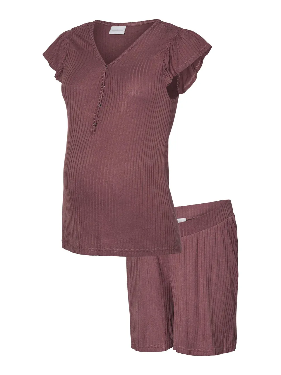 mamalicious-schlafanzug-set-2-in-1-nachtw-sche-mit-knopfleiste-und-kurzarm-f-r-s image 1