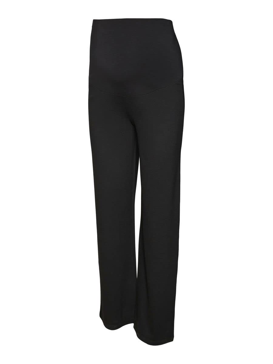 mamalicious-damen-umstands-hose-mit-hoher-taille-und-bumpband image 1