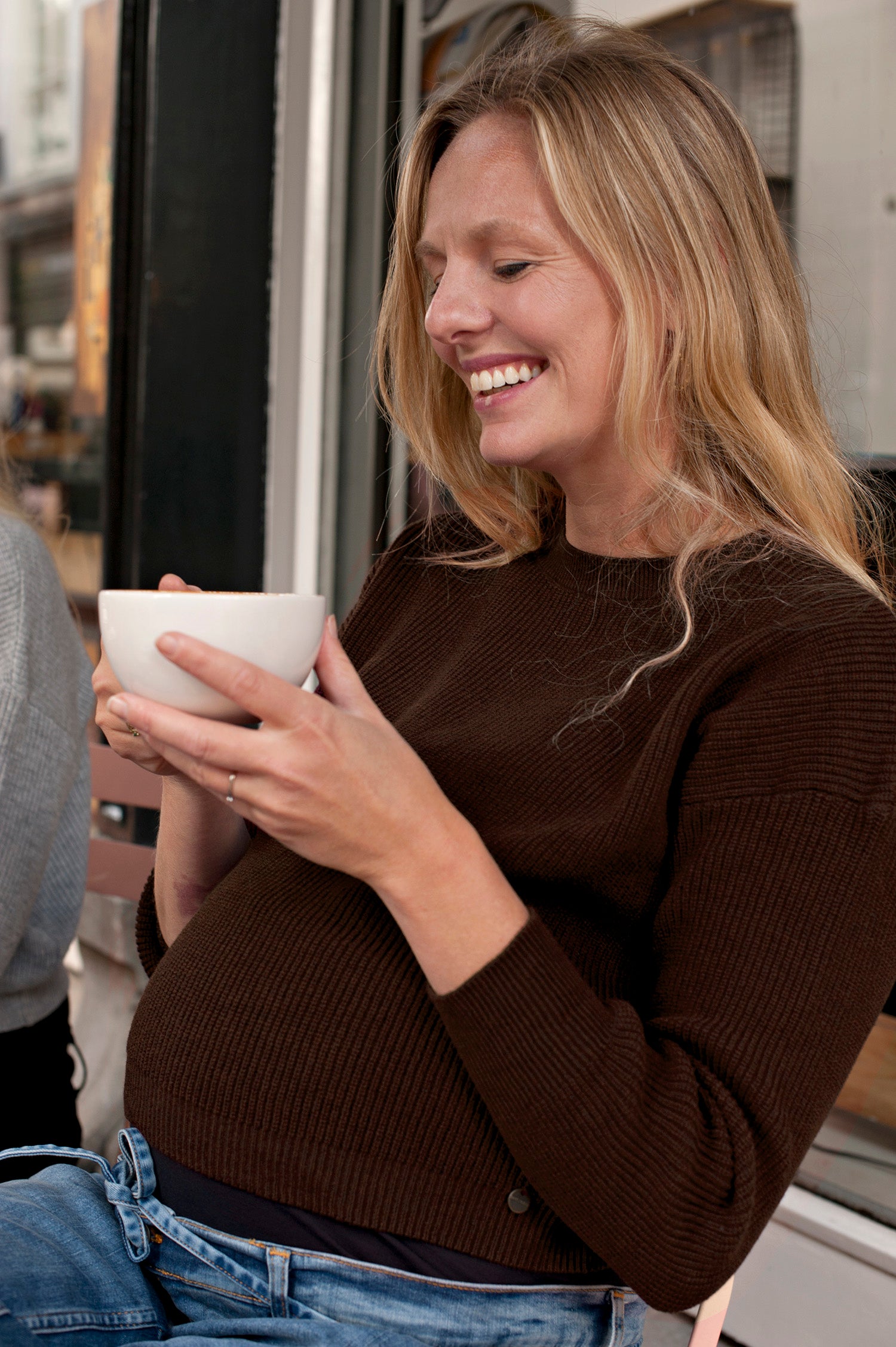 love2wait-knit-cropped-gebreites-crop-top-mit-langen-rmeln-brown image 2