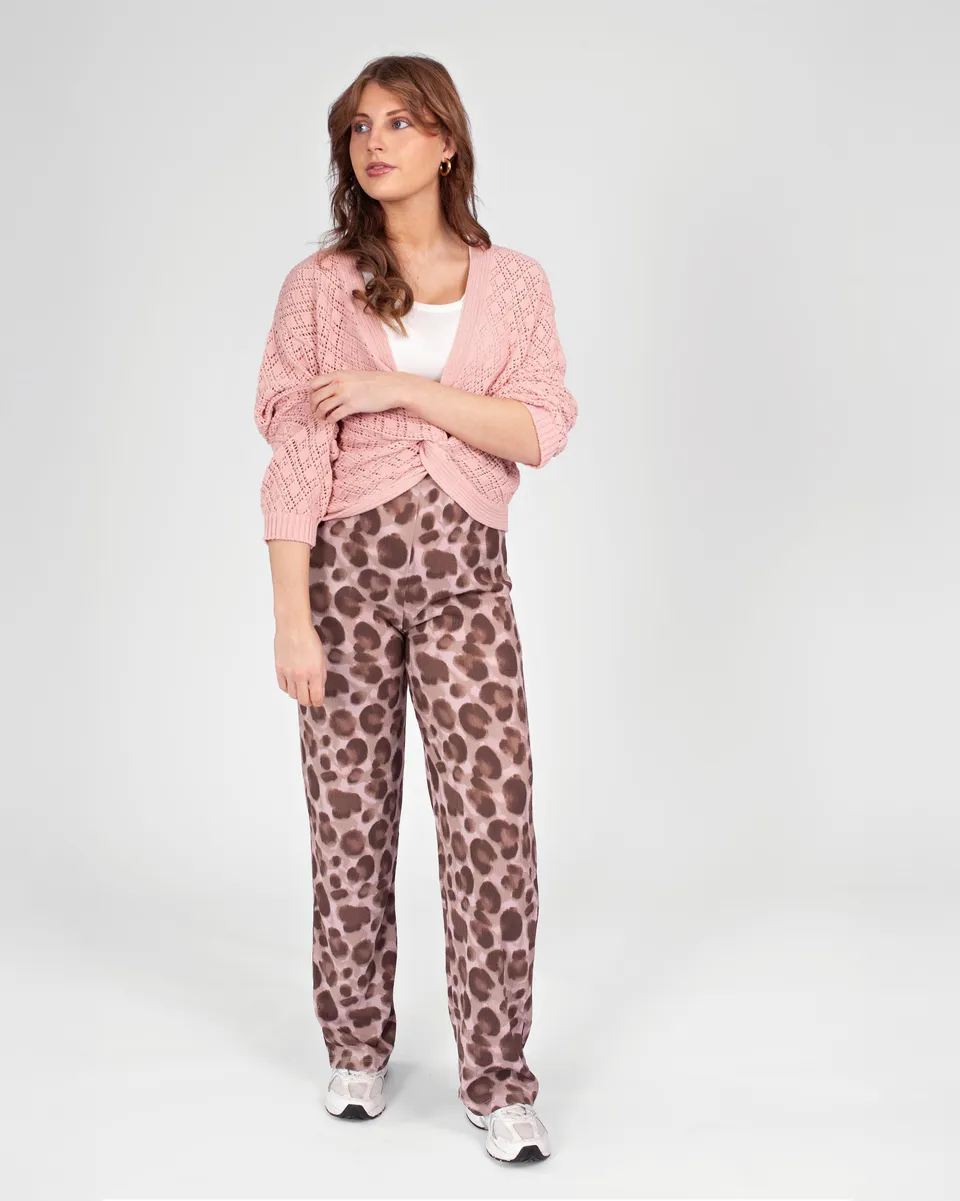 love2wait-pants-luftige-umstandsbrotre-mit-weitem-bein-und-allover-print-pink-le image 1