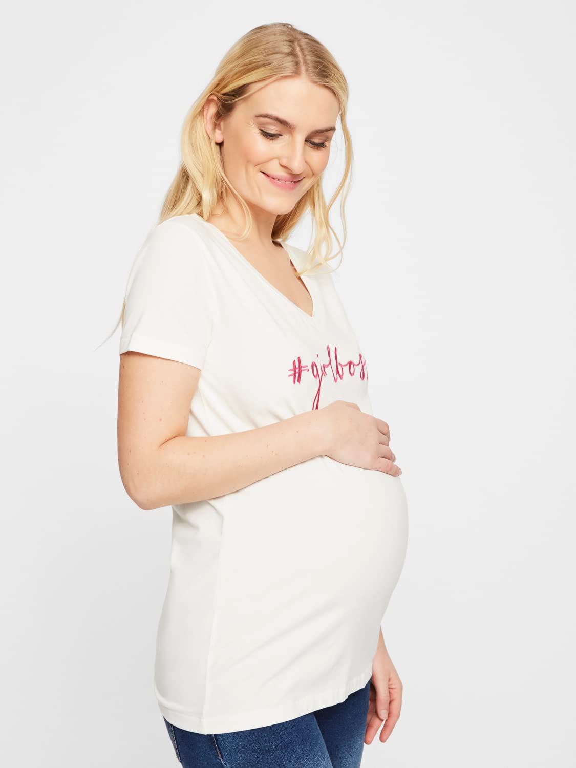 mamalicious-damen-mlmarie-s-s-jersey-top-a-o-umstands-t-shirt image 2
