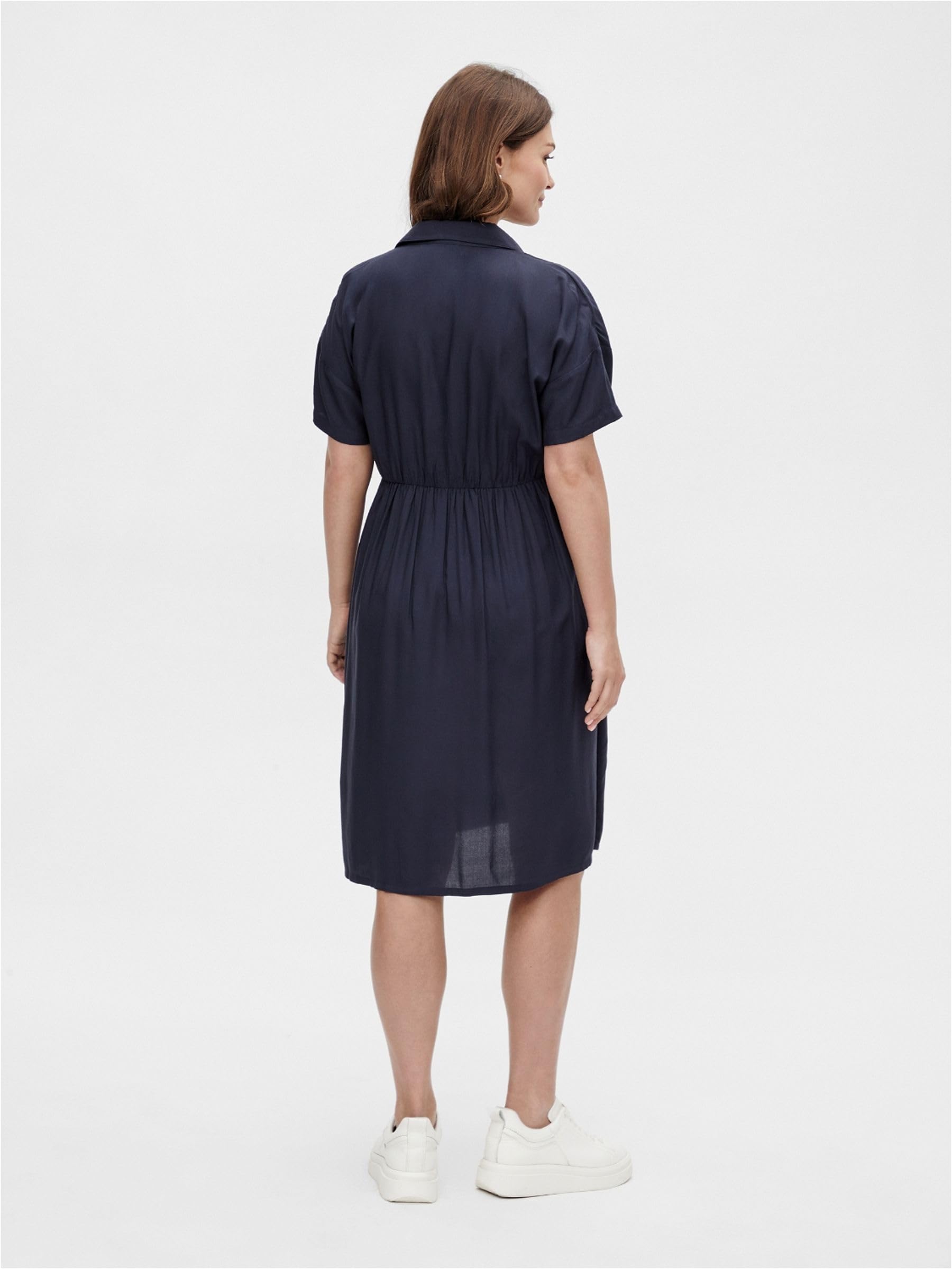 mamalicious-mlmercy-lia-s-s-wo-abk-dress-2f-a-solid-umstands-hemdkleid-aus-ecove image 3