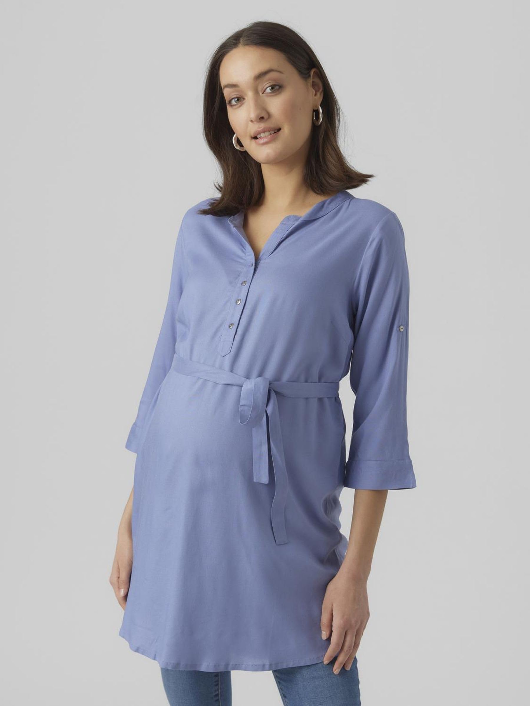 mamalicious-mlmercy-lia-3-4-woven-tunic-gewebte-umstands-tunika-mit-3-4-rmeln image 2