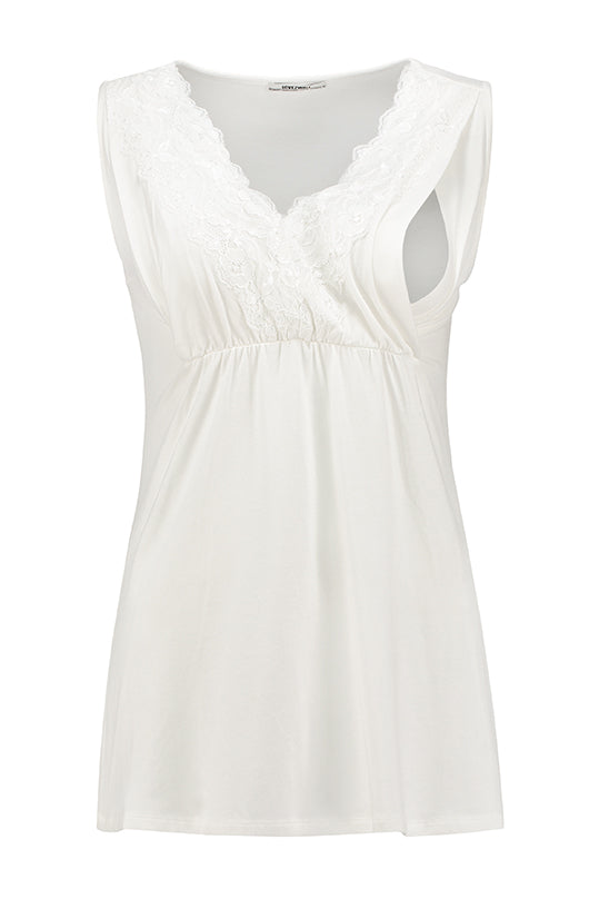 love2wait-top-nursing-tencel-lace-off-white-stilltop-mit-v-ausschnitt-und-spitze image 1