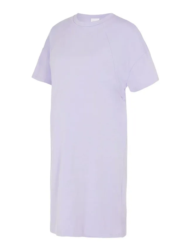 mamalicious-mlmama-mary-s-s-jrs-kurzarm-kleid-lavender-umstands-und-stillkleid-g image 1