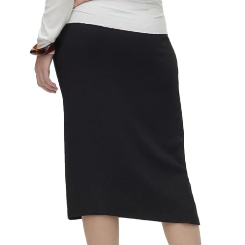 mamalicious-schwarzer-damenrock-naomi-hoher-bund-bequem-60-recyceltes-polyester- image 6