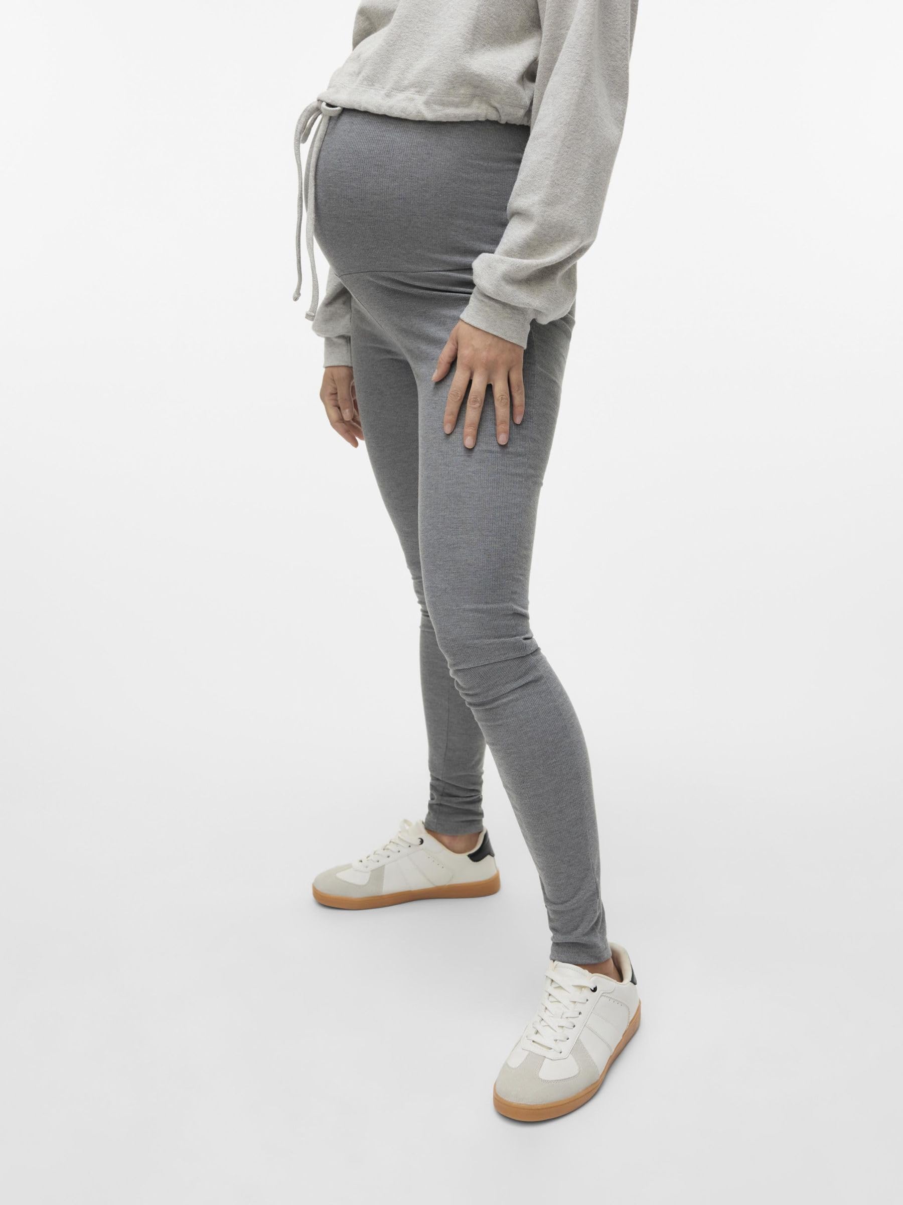 mamalicious-umstands-leggings-mit-hoher-taille-und-bauchband-normal-geschnitten image 2