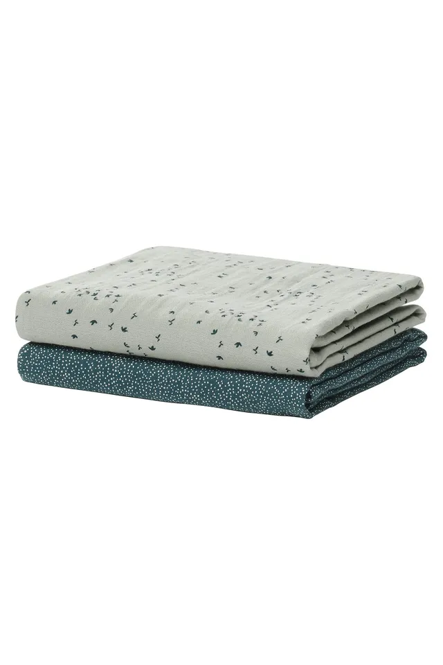 noppies-unisex-musselin-tuch-2er-pack-bio-gots-baumwolle-multifunktional-stargaz image 1