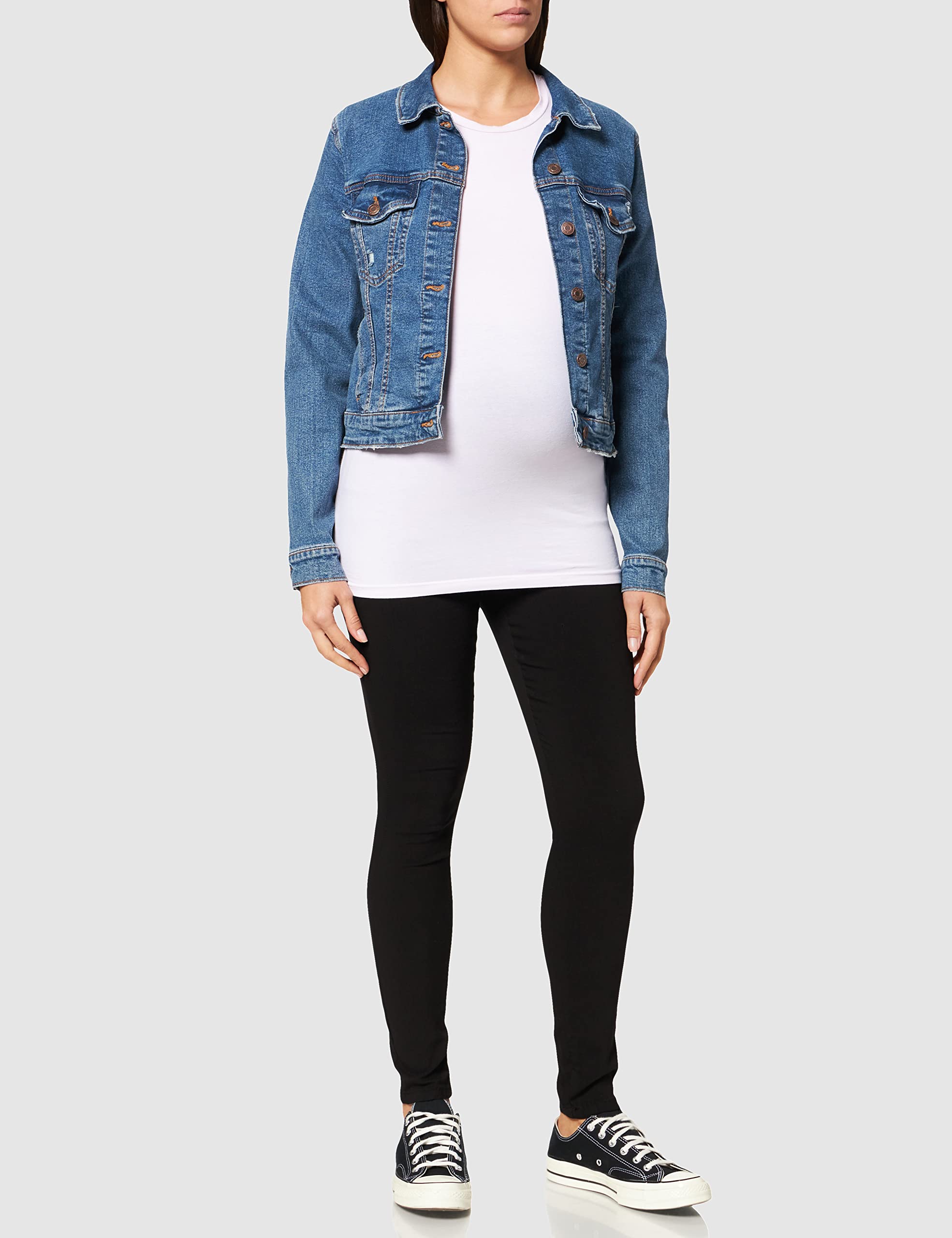 mamalicious-mllucy-black-slim-pant-a-noos-schwarze-umstandshose-mit-hohem-elasti image 3