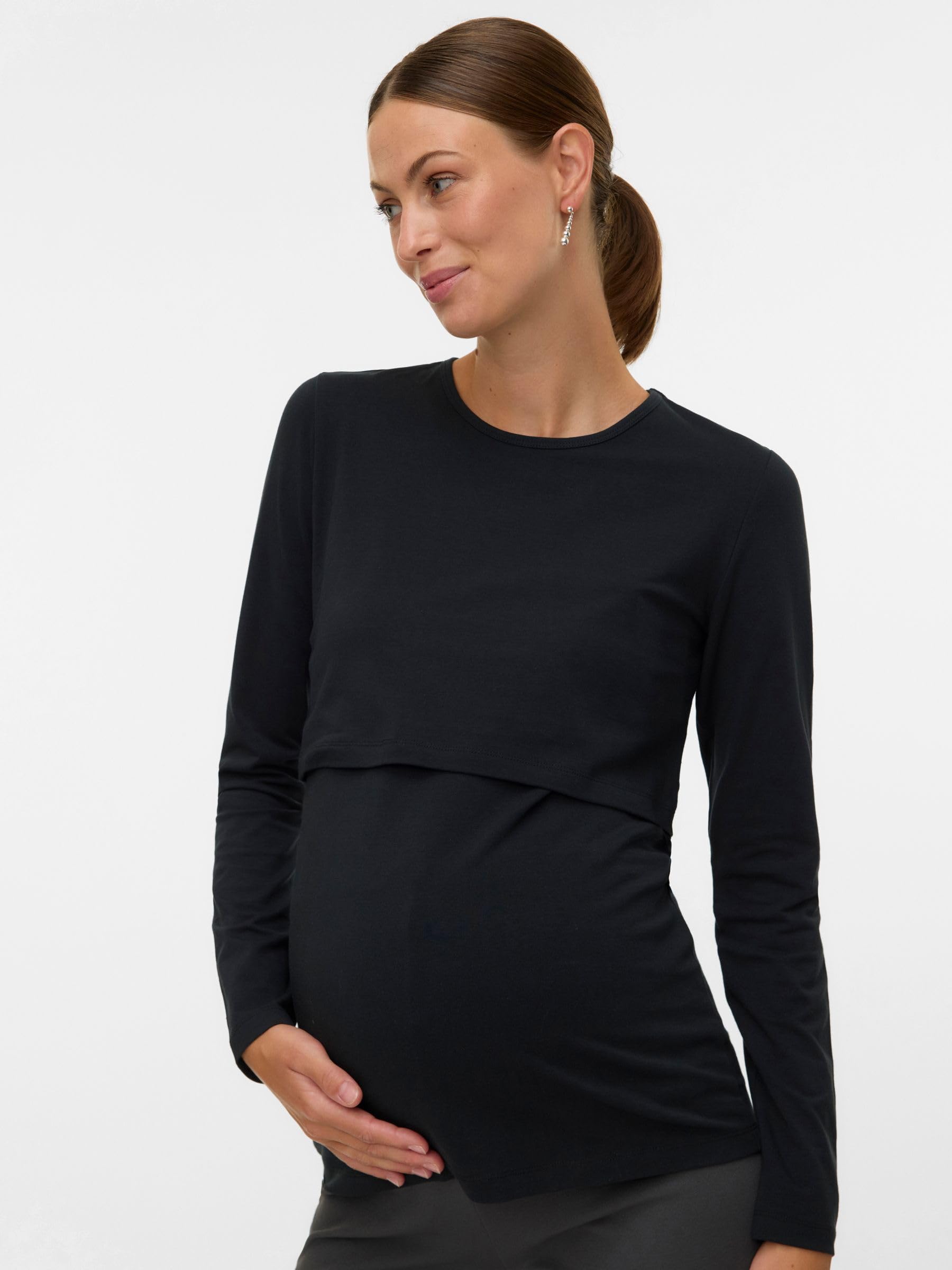 mamalicious-mlpilar-still-top-mit-rundhals-und-langarm-enger-schnitt image 2