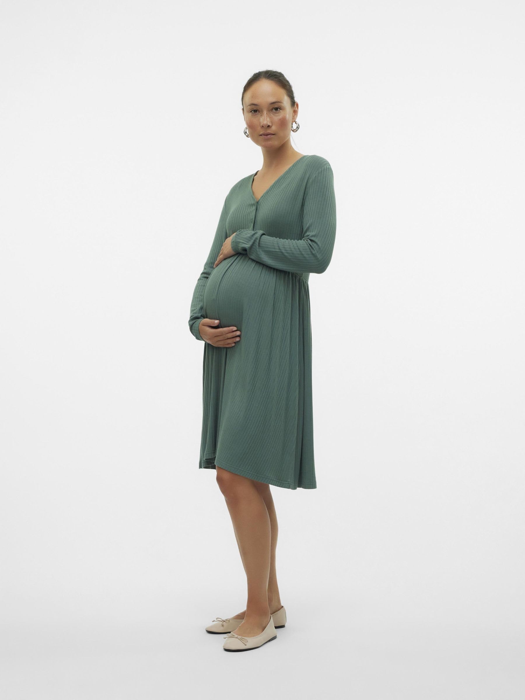 mamalicious-umstandskleid-mltrinity-2-in-1-stillkleid-mit-v-ausschnitt-langarm-k image 4
