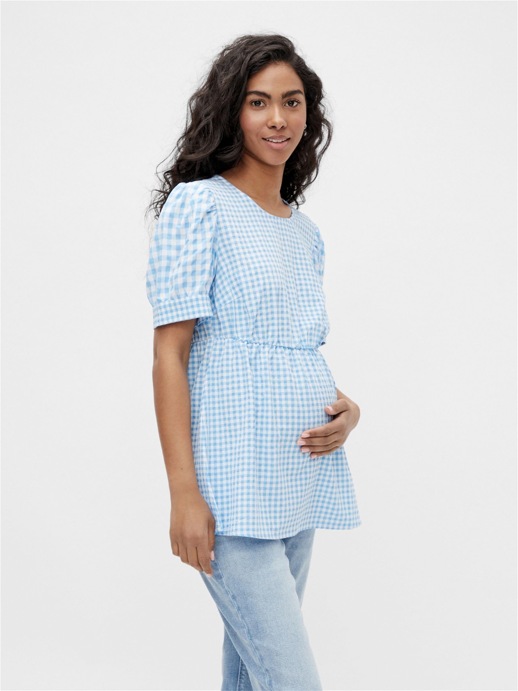 mamalicious-orion-damenbluse-hellblau-wei-gr-e-l image 2