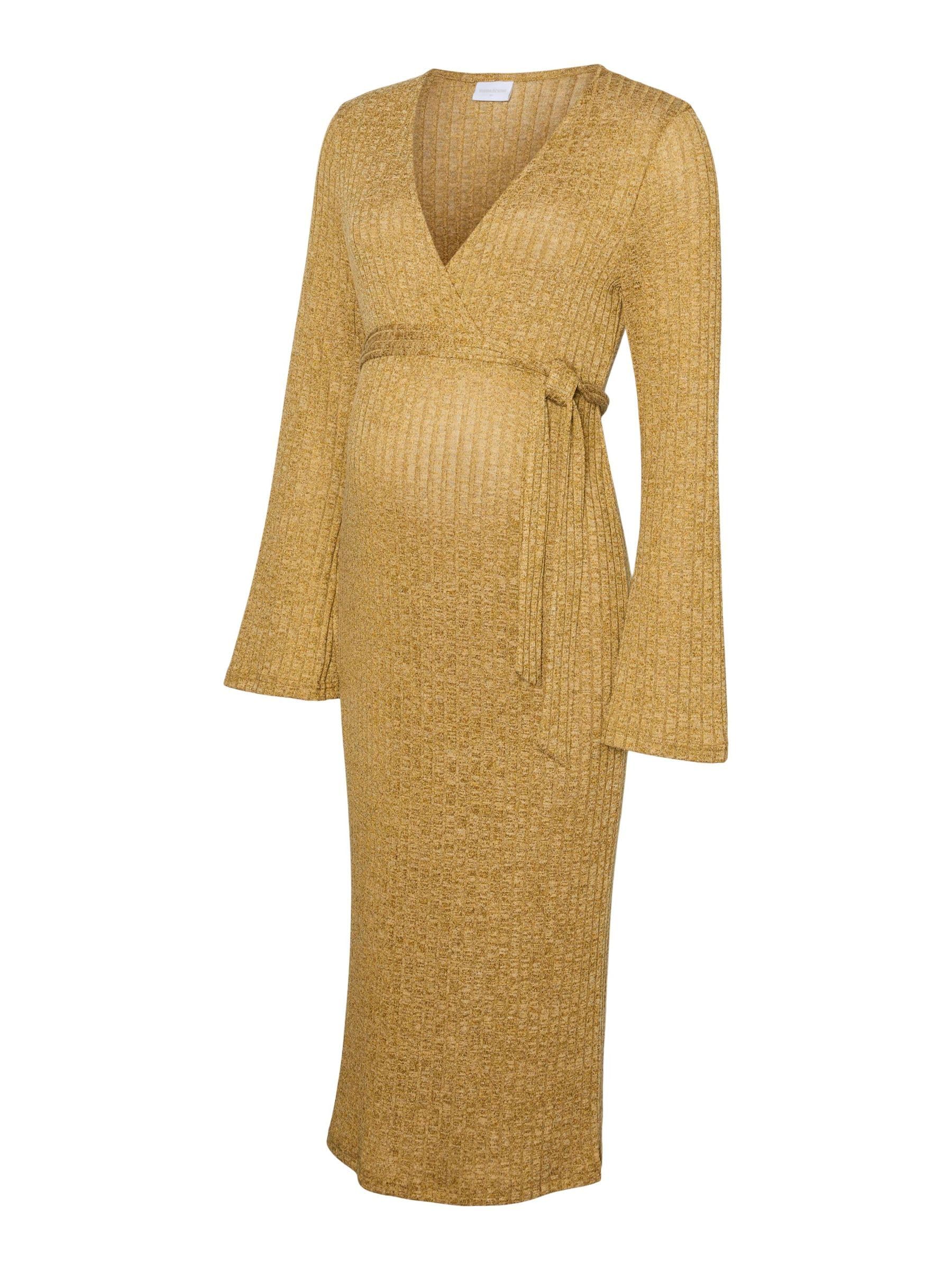 mamalicious-umstandskleid-mlzenia-normal-geschnitten-v-ausschnitt-midikleid-mit- image 1