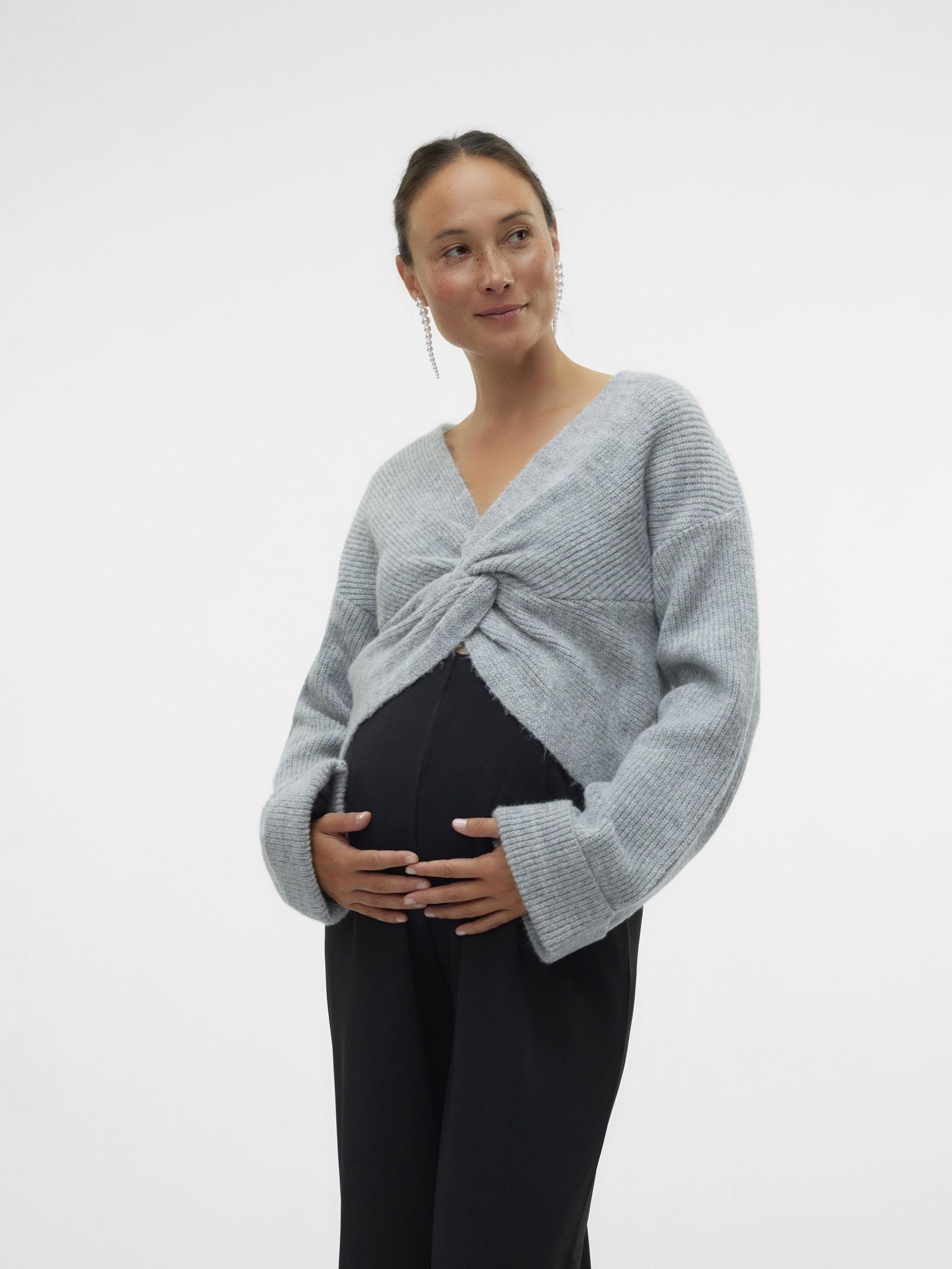 mamalicious-mlsvala-l-s-crop-knit-top-a-umstands-pullover-cropped-knoten-detail- image 6