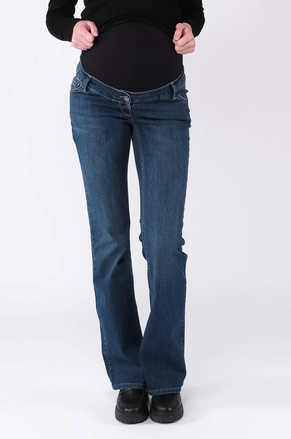 love2wait-judy-flared-fit-stone-wash-umstandsjeans-mit-ausgestelltem-bein image 1