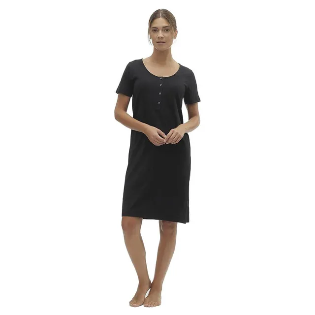 mamalicious-mlmira-solid-jrs-nachthemd-mit-knopfleiste-und-kurzen-rmeln-1er-pack image 1